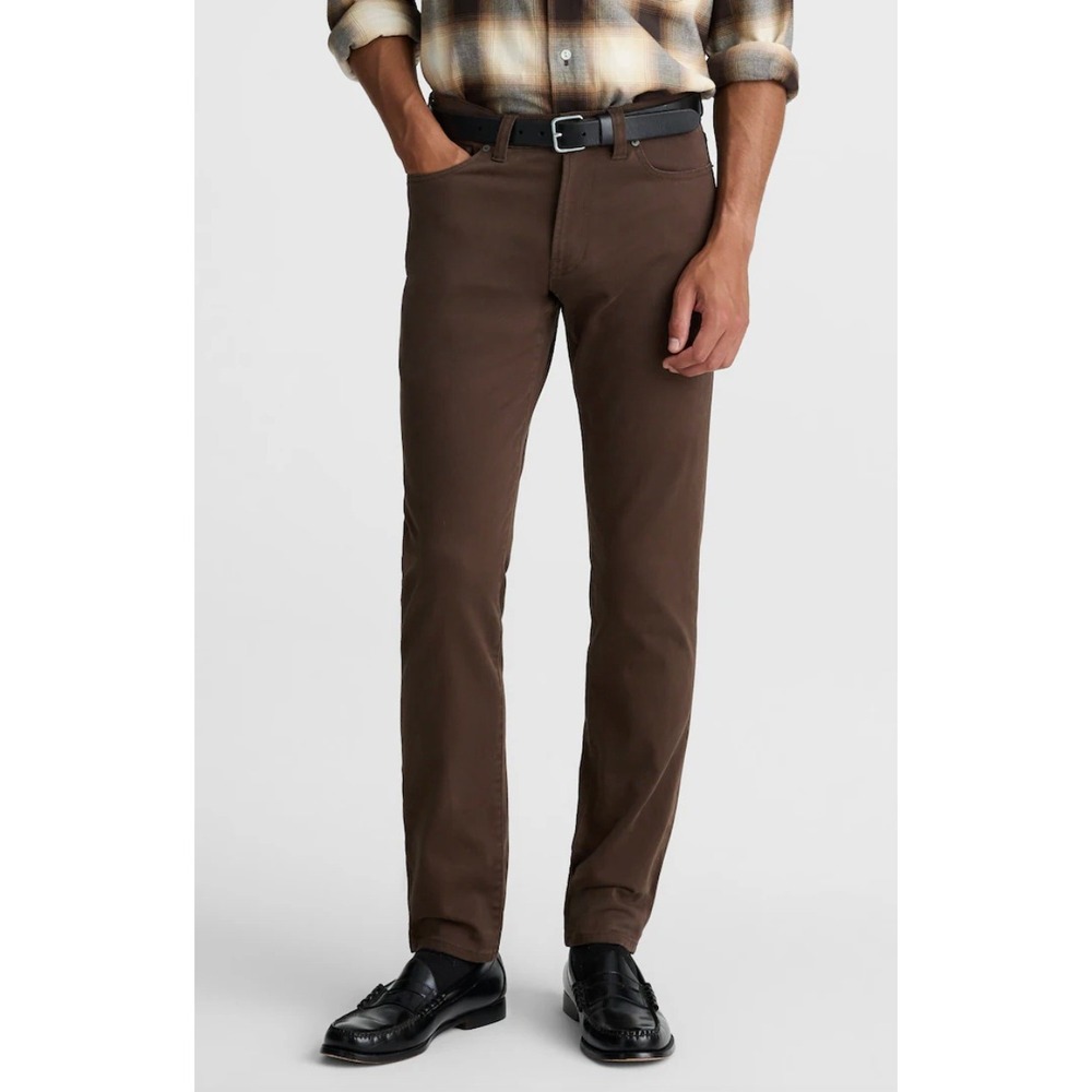 Madewell | NWT Athletic Allday Slim Pant Dark Brown Stretch | Sz 34x34